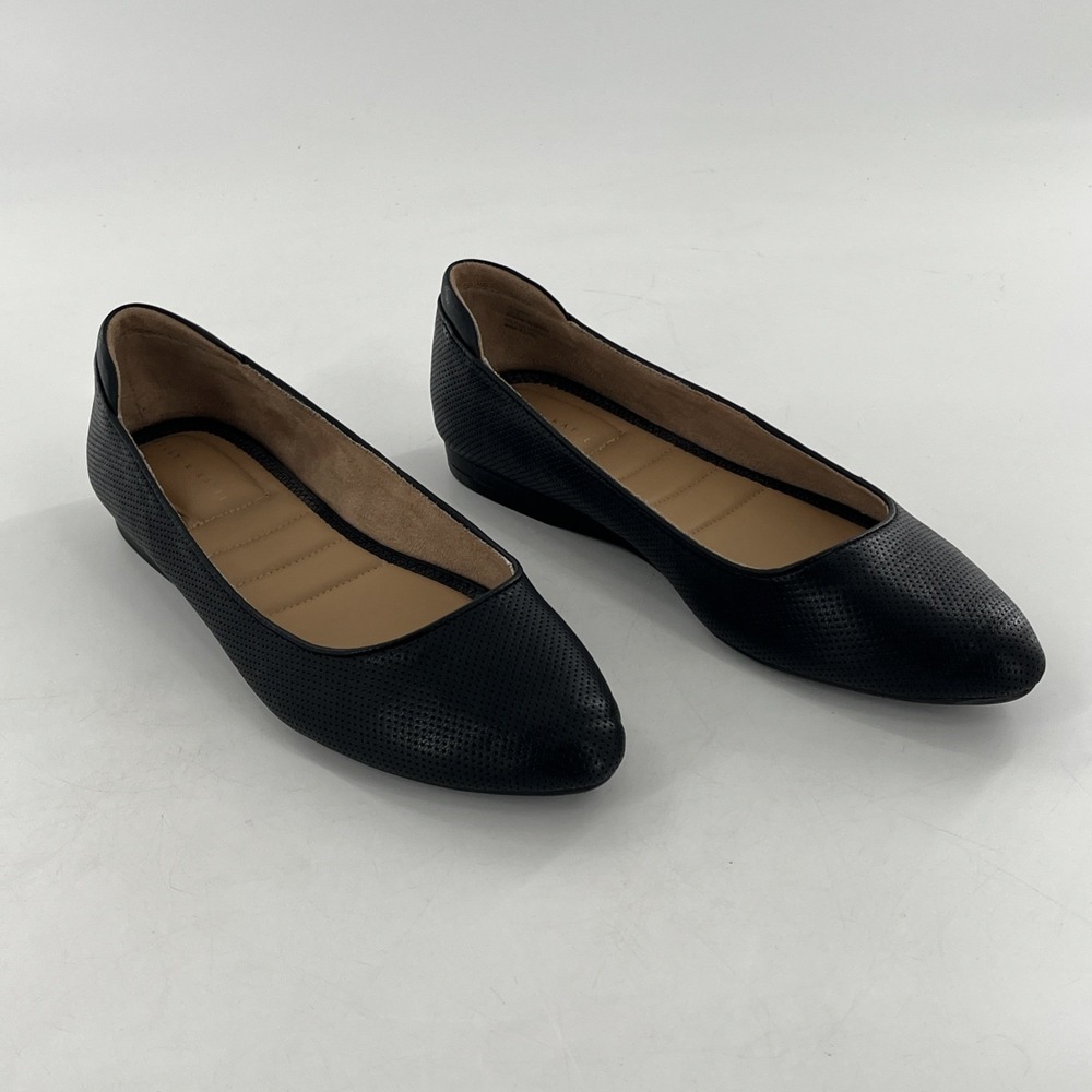 Kelly & Katie Ballet Flat Womens Black 11 M Laser Cut Perfoated Slip‎ On Arlie - Picture 10 of 14